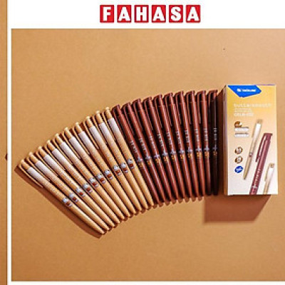 Hộp 20 Bút Gel Buttersmooth B 0.5 mm - Thiên Long GELB-032 - Phiên Bản Cà Phê - Mực Xanh