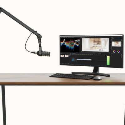 Micro thu âm Saramonic BV1 dành cho phòng studio - Kết nối đầu ra XLR - Hàng Chính Hãng