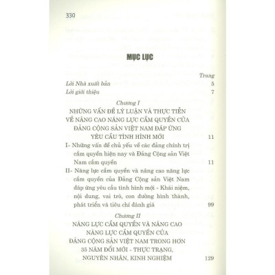 Sách - Nâng Cao Năng Lực Cầm Quyền Của Đảng Cộng Sản Việt Nam Đáp Ứng Yêu Cầu Tình Hình Mới - NXB Chính Trị Quốc Gia