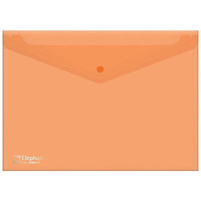 Bìa Nút Nhựa Elephant 425A4 - Màu Cam