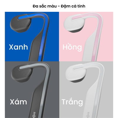 Tai Nghe Bluetooth Thể Thao Truyền Âm Thanh Qua Xương SHOKZ OPEN MOVE S661  - Hàng chính hãng - Pin sử dụng trong 6 tiếng - Kháng nước IP55