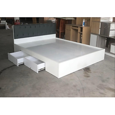 Giường gỗ công nghiệp đầu giường bọc nệm Tundo 