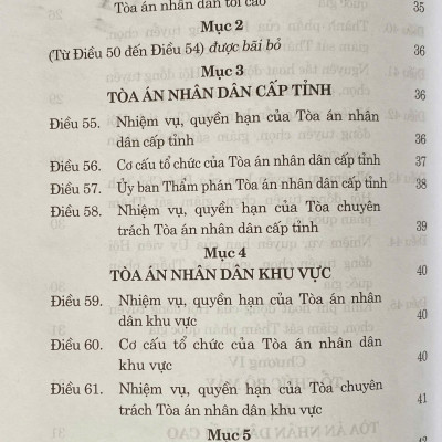  Luật Tổ Chức Toà Án Nhân Dân ( Sửa Đổi, Bổ Sung Năm 2025)