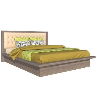 Giường ngủ cao cấp Tundo màu xám 180cm x 200cm