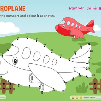 Art and Craft Activity Book 1 for 4-5 Year old kids with free craft material