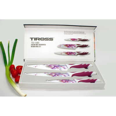 Bộ dao tráng men sứ Tiross TS1280 - Hàng chính hãng