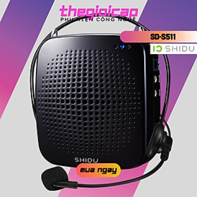 Máy Trợ Giảng Kèm Micro Có Dây Shidu SD-S511 - Hàng Chính Hãng