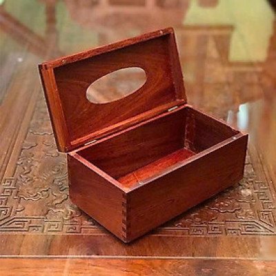 Hộp gỗ hương đựng giấy ăn