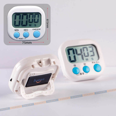 Đồng Hồ Bấm Giờ Đếm Ngược Pomodoro 99 Phút Hẹn Giờ Nấu Ăn Học Tập Hút Nam Châm 4 Màu TẶNG 2 PIN