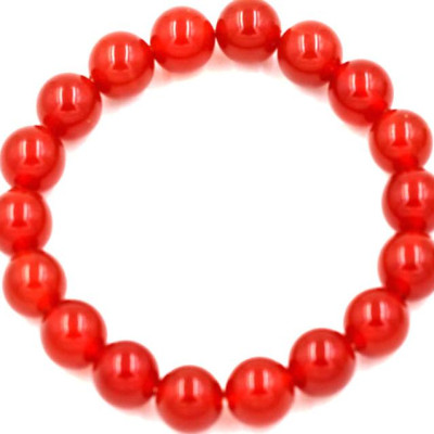 Vòng tay chuỗi hạt mã não đỏ 10 ly 18 hạt
