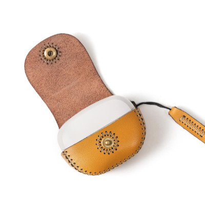 Bao da SEN tai nghe cho Bose Ultra Open Earbuds, hiệu Khacten.com - Hàng chính hãng  , chất liệu da bò, may tay