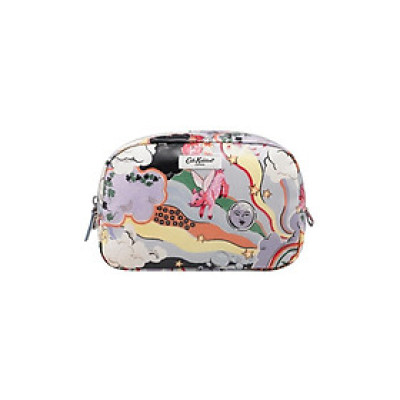 Cath Kidston - Túi đựng mỹ phẩm/Classic Cosmetic Case - Self Care - Blue/Grey -1042467