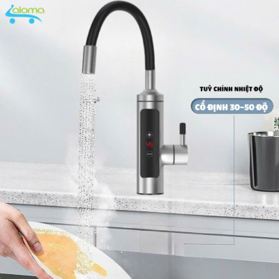 (CÓ CHỈNH NHIỆT ĐỘ ) máy nước nóng trực tiếp tại vòi làm nóng siêu nhanh trong 3 giây