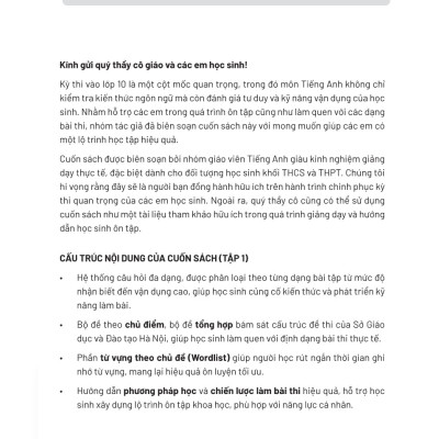 20 ngày tăng tốc - ôn luyện tiếng Anh vào 10 - Tập 1