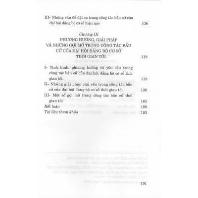 Sách - Bầu Cử Trong Đảng - Một Số Vấn Đề Lý Luận Và Thực Tiến Từ Đại Hội Đảng Ở Cơ Sở - NXB Chính Trị Quốc Gia