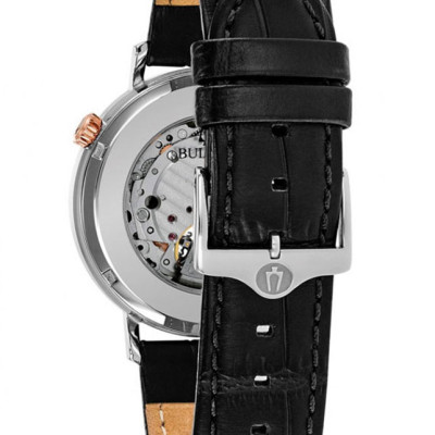 Đồng Hồ Nam Bulova Dây Da 98A187 - Mặt Xám