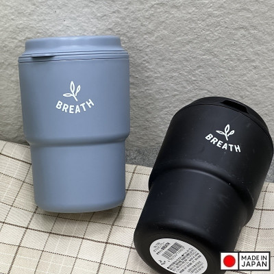 Cốc giữ nhiệt có nắp xoay Breath 320ml - Hàng Nội Địa Nhật Bản