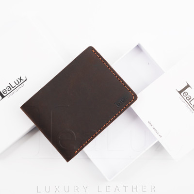 Ví Da Nam Mini Handmade Da Sáp Lealux Mini Handmade 2