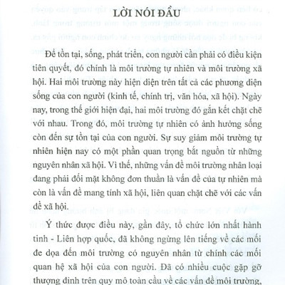 Thực Hiện Công Bằng Môi Trường Tại Việt Nam Hiện Nay - Một Số Vấn Đề Lý Luận Và Thực Tiễn (Sách Chuyên Khảo)