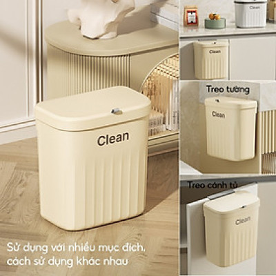 Thùng Rác Treo Tủ Bếp Nhà Vệ Sinh Treo Tường Nhà Tắm Đa Năng Tiện Lợi - giao màu ngẫu nhiên