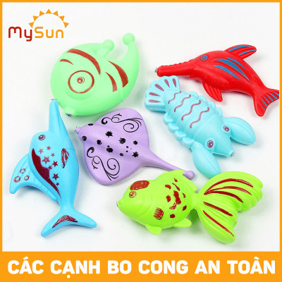 Bộ đồ chơi bể phao cần câu bắt cá nam châm cho bé loại mini - to cỡ lớn MySun