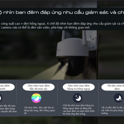 Camera IMOU CRUISER SE S21FP S41FP tích hợp mic, theo dõi đối tượng - Hàng chính hãng