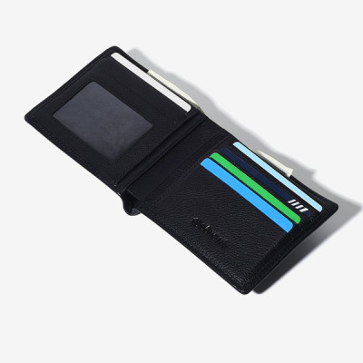 Ví nam Đông Hải thiết kế ngang da thật  cao cấp có vân nhẹ - KT09