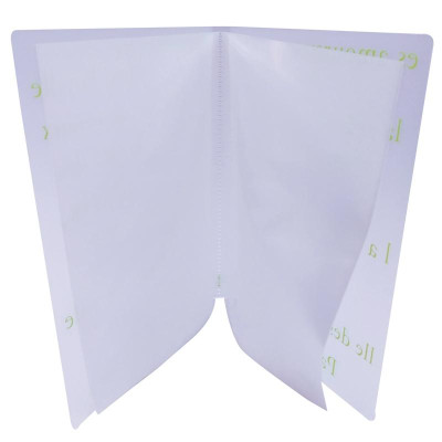 Bìa 20 Lá Trong Mờ - Thiết Kế Kiểu Paris Double A CH19312-EN - Xanh Lá 3