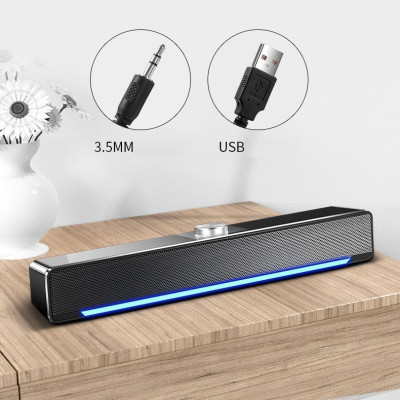 Loa Vi Tính V196 Bản Nâng Cấp - Bass Êm, Âm Thanh Siêu Trầm - Công Suất 6W - Hàng Chính Hãng