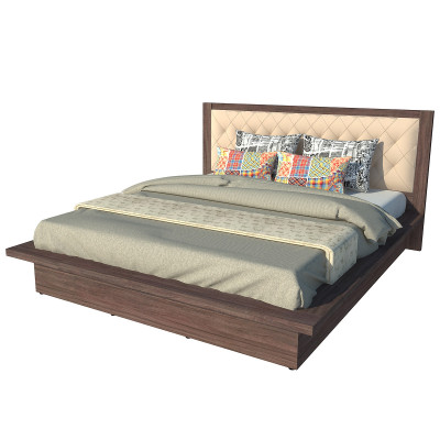 Giường ngủ cao cấp Tundo màu nâu 180cm x 200cm