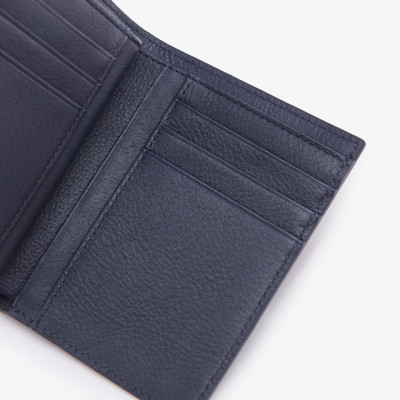 Ví Nam Bỏ Túi Da Thật GENCE C17 Chất Liệu Da Bò Cao Cấp Màu Xanh Navy Dáng Dọc