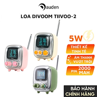 Loa Bluetooth Divoom Tiivoo-2 công suất 5W, bảo hành 12 tháng 1 đổi 1 - Hàng chính hãng