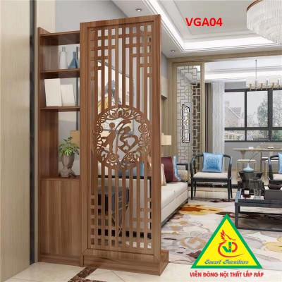KỆ VÁCH NGĂN PHÒNG KHÁCH , NHÀ BẾP ( 1 VÁCH 1 KỆ) VGA02