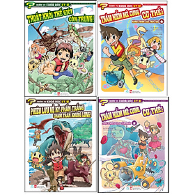 Combo Nhiệm vụ khoa học kỳ bí tập 1+2+3+4. Tặng sổ tay mini dễ thương.