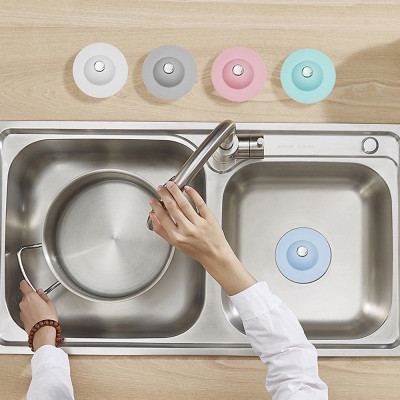 Miếng ngăn rác và giữ nước bồn rửa chén, lavabo, bồn rửa mặt PaKaSa (giao màu ngẫu nhiên)