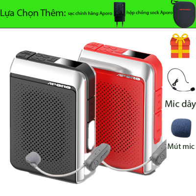 Loa máy trợ giảng không dây Aporo T18 Plus 2.4G Wifi Bluetooth 5.0 Hàng Chính Hãng (Lựa chọn thêm Hộp bảo vệ Aporo)