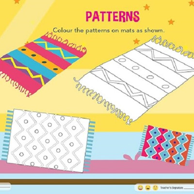 Art and Craft Activity Book 1 for 4-5 Year old kids with free craft material