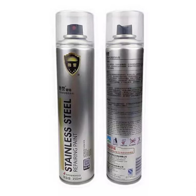 Sơn Bạc Mạ Crom màu inox Sáng Bóng 350ml sơn chịu nhiệt sơn bô xe chuyên dụng