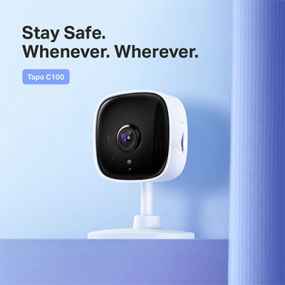 Camera trong nhà TP-Link Tapo Home Security Wifi 1080p C100 - Hàng chính hãng