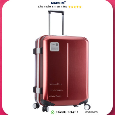 Vali cao cấp Macsim Aksen hàng loại 1 MSAK6605 cỡ 28 inch màu đỏ