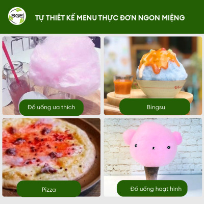 Máy Làm Kẹo Bông CCM01 Làm Kẹo Bông Mềm Sản Xuất Nhanh Năng Lực Sản Xuất Cao Dùng Nguyên Liệu Ít Và Sử Dụng Bền Lâu SGE