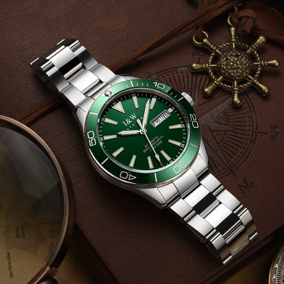 Đồng Hồ Nam I&W Carnival 533G17 Chính Hãng Full Box Chống Nước Kính Chống Xước Dây Thép Cao Cấp BH 60T (Máy Cơ Tự Động)