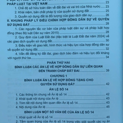 Bình luận các án lệ tranh chấp về đất đai – Góc nhìn từ thực tiễn xét xử của Thẩm phán (tập 1 và 2)