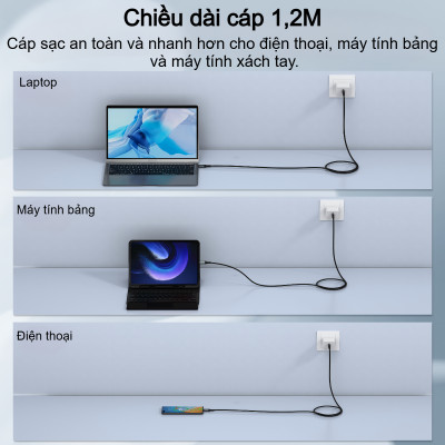 Cáp sạc nhanh Type C to Type C 240w Choetech XCC-1040 hỗ trợ truyền tải dữ liệu 8K@60Hz - Hàng chính hãng