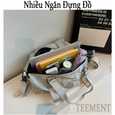 Túi Xách Du Lịch Thời Trang Nam Nữ Cao Cấp Teement Phong Cách Mới, Nhiều Ngăn, Chống Thấm Nước- Hàng Chính Hãng