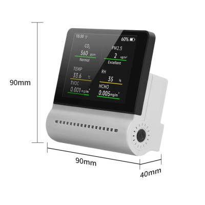 Máy Theo Dõi Chất Lượng Không Khí Trong Nhà NOYAFA JMS-16 Có Cảnh Báo Ô Nhiễm - Hàng Nhập Khẩu