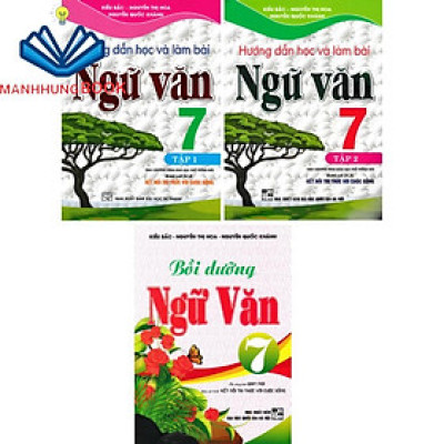SÁCH - combo hướng dẫn học và làm bài ngữ văn 7 + bồi dưỡng ngữ văn 7(bám sát sgk kết nối ) (bộ 3 cuốn)