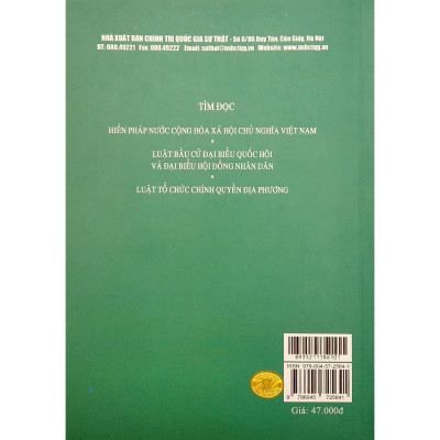Sách - Cẩm Nang Dành Cho Đại Biểu Hội Đồng Nhân Dân Các Cấp - NXB Chính Trị Quốc Gia