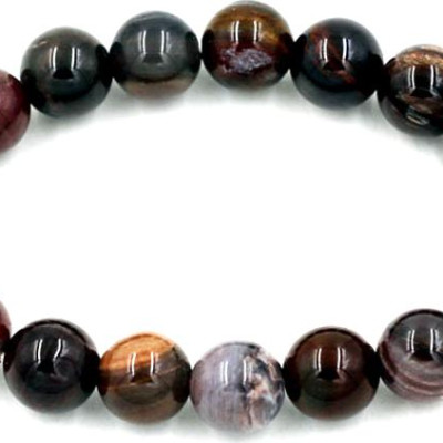 Vòng tay chuỗi hạt gỗ hóa thạch 12 ly 17 hạt