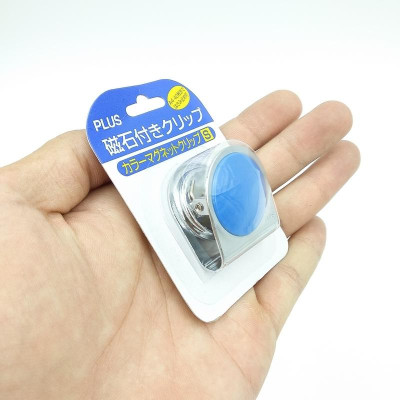 Kẹp Từ Tính Nhỏ Plus 80-566ND - Xanh Dương